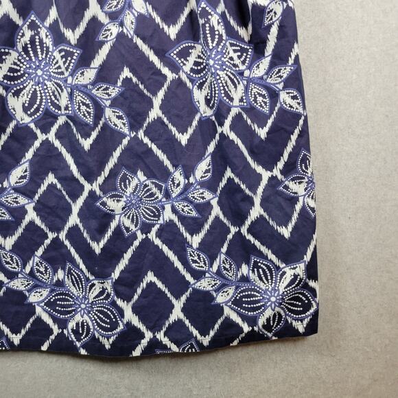 Dreams & Co Blue Floral Hawaiian Sleeveless Nightgown Women's Plus 2X - Picture 5 of 10